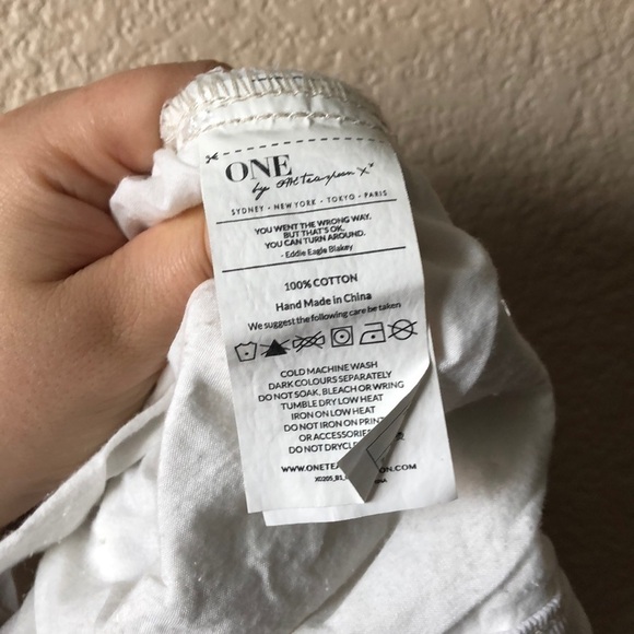 One Teaspoon Eagles Drop Crotch Cropped Jeans 24 - Picture 8 of 9